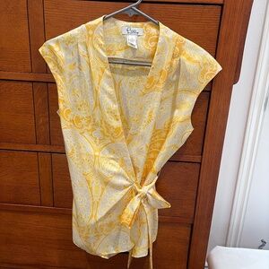 Lilly Pulitzer Silk Wrap Blouse size 2